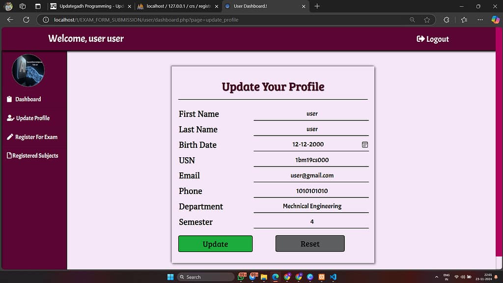 svg+xml,%3Csvg%20viewBox%3D%220%200%201024%20576%22%20width%3D%221024%22%20height%3D%22576%22%20xmlns%3D%22http%3A%2F%2Fwww.w3 Exam Form Submission in PHP with Source Code