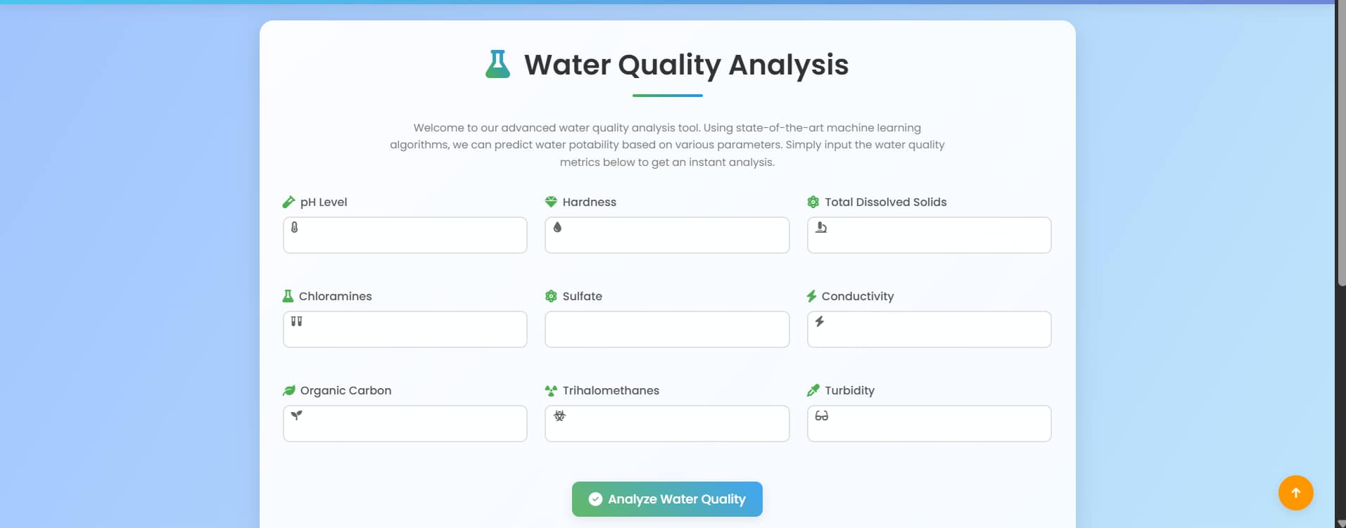 Water-Quality-Prediction-2 Water Quality Prediction System – A Smart Web-Based ML Application