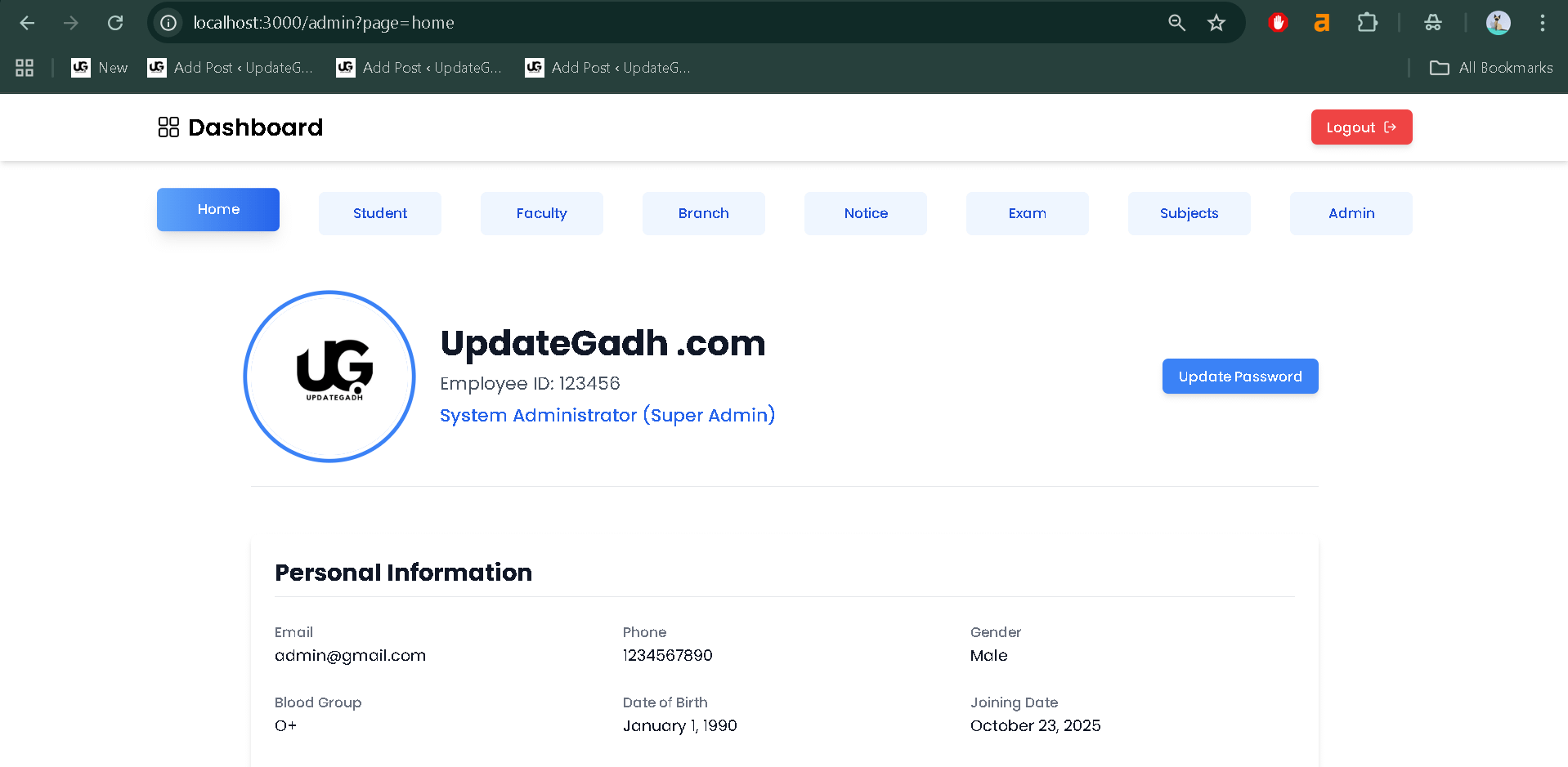 College-Management-System-4 Best College Management System — Built Using MERN Stack