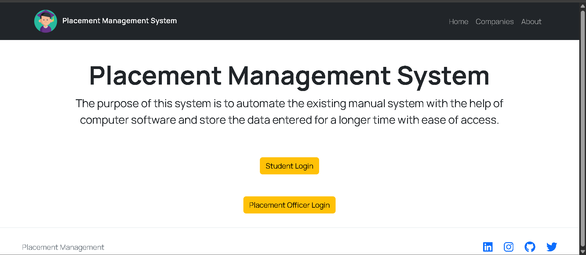 Placement-Management-System-6 Best Placement Management System Using Python