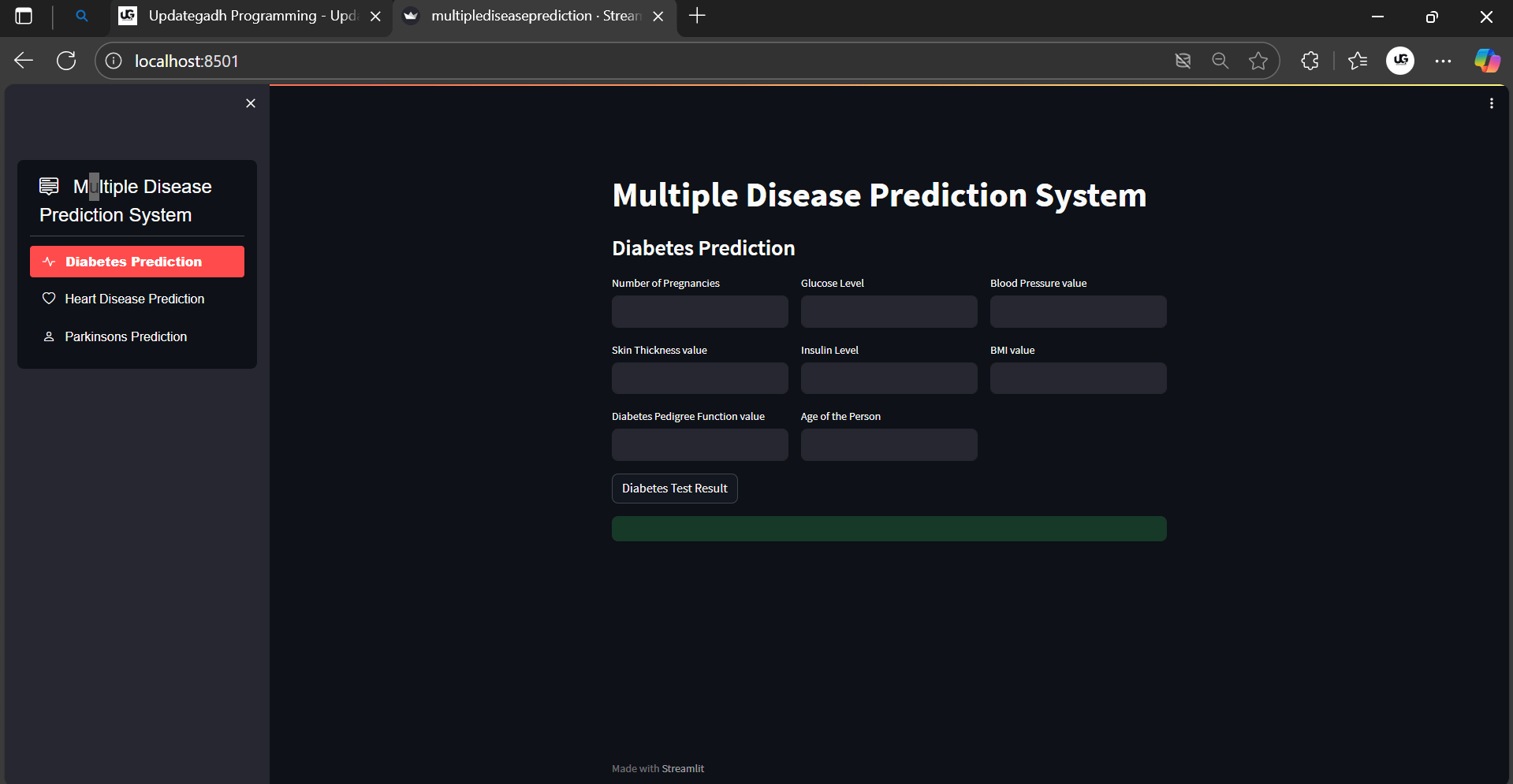 Multiple-Disease-Prediction-System-3 Best Multiple Disease Prediction System using Machine Learning