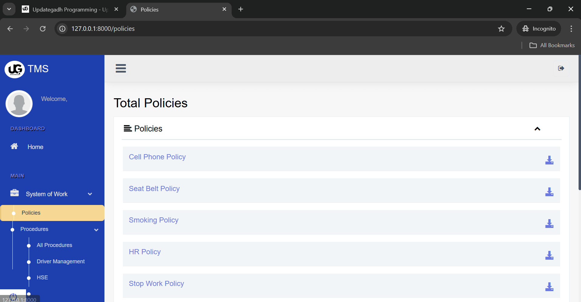 Transport-Management-System-2 Best Transport Management System Python Django MySQL Project