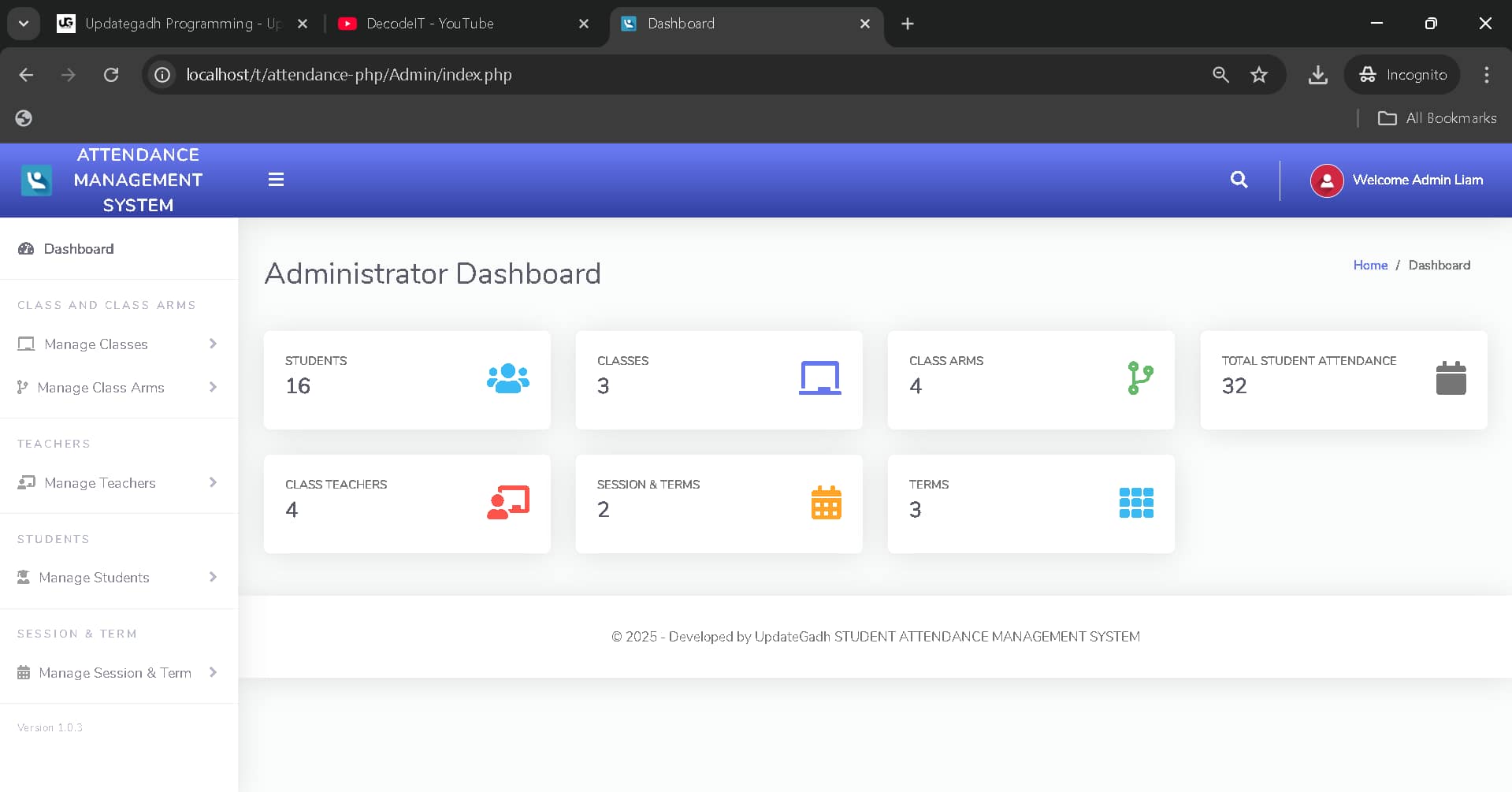 Attendance-Management-System-9 Best Attendance Management System Using PHP & MYSQL