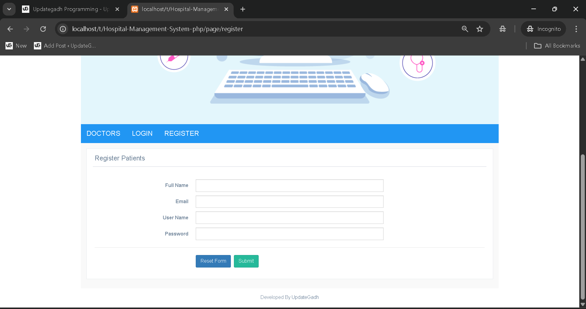 Hospital-Management-System-PHP-Project-2 Best Hospital Management System PHP & MYSQL Project