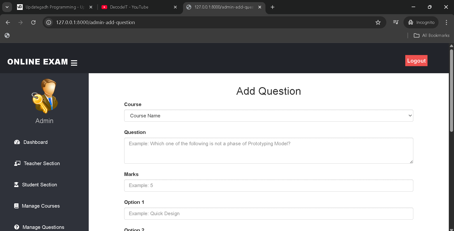 Online-Examination-System-using-Python-and-Django-9 Best Online Examination System using Python and Django